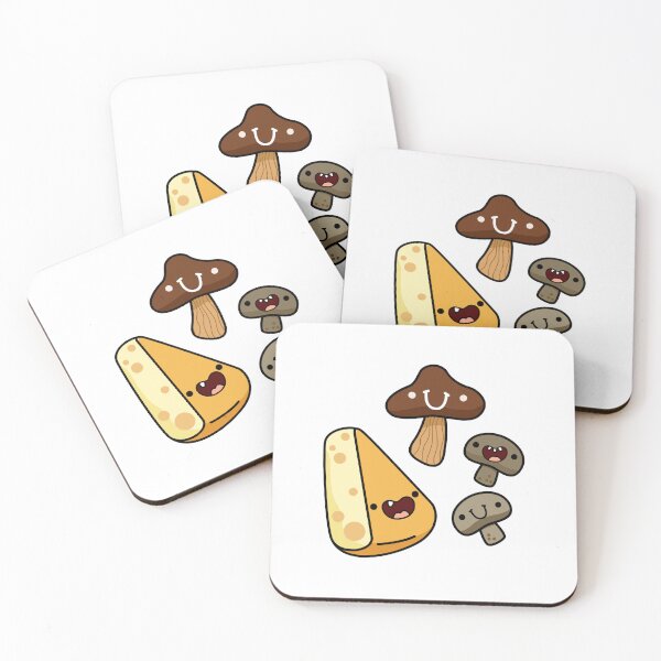 Item preview, Kawaii Cheese and Mushrooms designed and sold by kawaiilife.