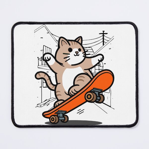 Item preview, Cool Cat on Board designed and sold by yuki-hana.