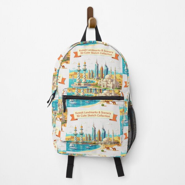 Item preview, Kuwait Landmarks & Scenery 3D Cute Sketch Collection” designed and sold by PaintMeWorld.