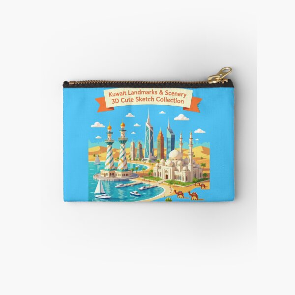 Item preview, Kuwait Landmarks & Scenery 3D Cute Sketch Collection” designed and sold by PaintMeWorld.