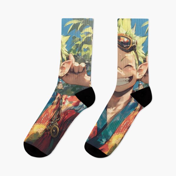 Item preview, Amaimon Blue Exorcist Happy Elf Boy Colorful Kimono Anime Style designed and sold by HumbertoValveno.