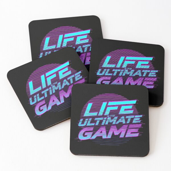 Item preview, Life is the Ultimate Game – Retro Gaming Neon Design designed and sold by Zeedseedshop.