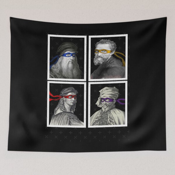 Item preview, Ninja Artists Leonardo Donatello Raphael Michelangelo Parody Renaissance Tmnteonardo Donatello Rapha designed and sold by GogoBauschClo.