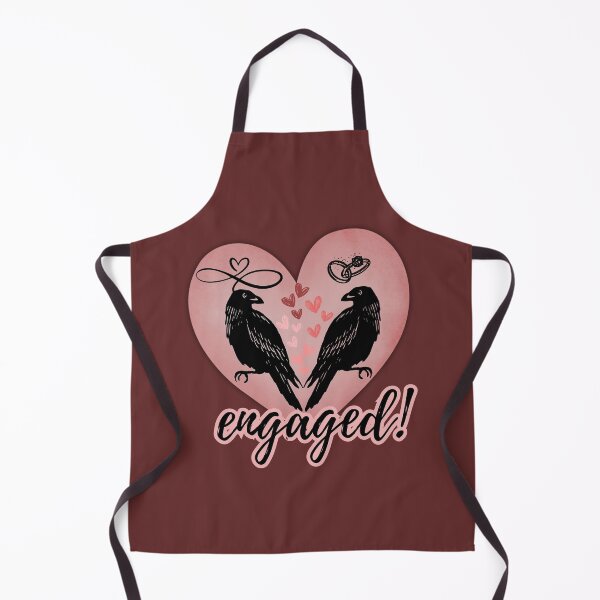Item preview, Gothic Crow Engaged Heart – Alternative Engagement Gift designed and sold by KariKeb-Designs.