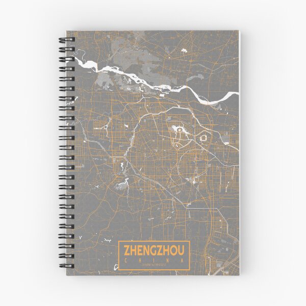 Item preview, Zhengzhou City Map of Henan, China - Bauhaus designed and sold by deMAP.