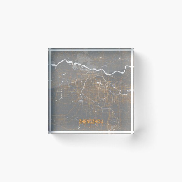 Item preview, Zhengzhou City Map of Henan, China - Bauhaus designed and sold by deMAP.