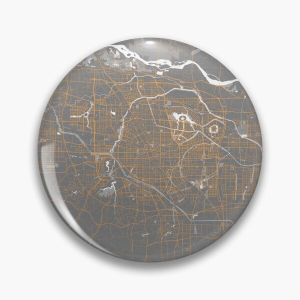 Item preview, Zhengzhou City Map of Henan, China - Bauhaus designed and sold by deMAP.