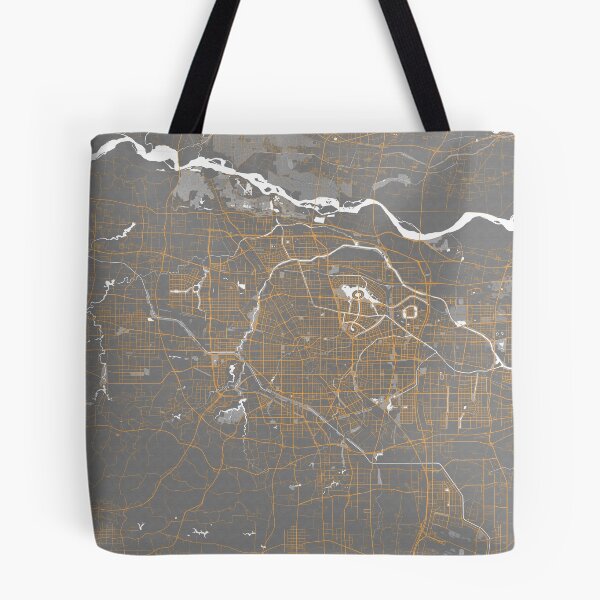 Item preview, Zhengzhou City Map of Henan, China - Bauhaus designed and sold by deMAP.