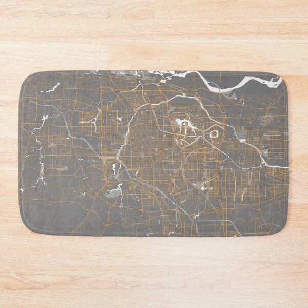 Item preview, Zhengzhou City Map of Henan, China - Bauhaus designed and sold by deMAP.