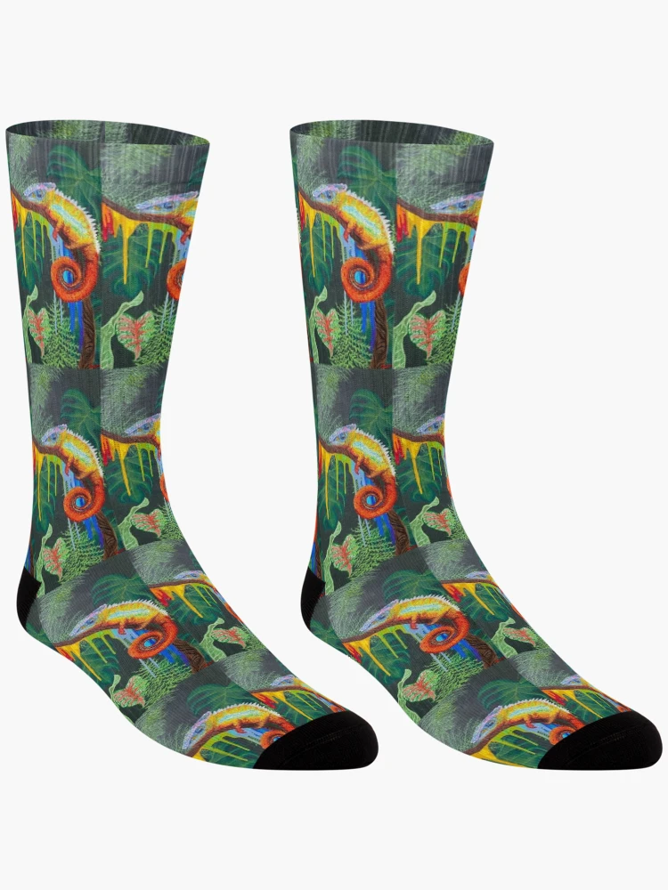 Thumbnail 3 of 5, Socks, Colorful Crawler designed and sold by Nomadicperina.
