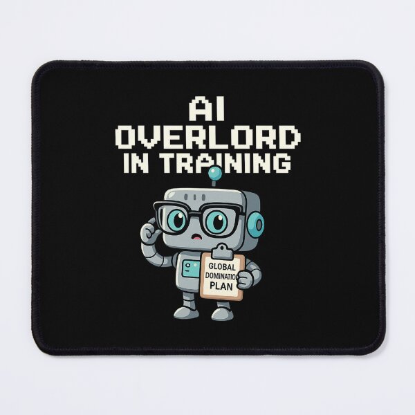 Item preview, Cute AI Robot Overlord in Training Illustration designed and sold by Pixelated Panic Co.