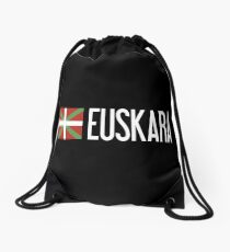 Basque Country: Basque Flag & Euskara Drawstring Bag