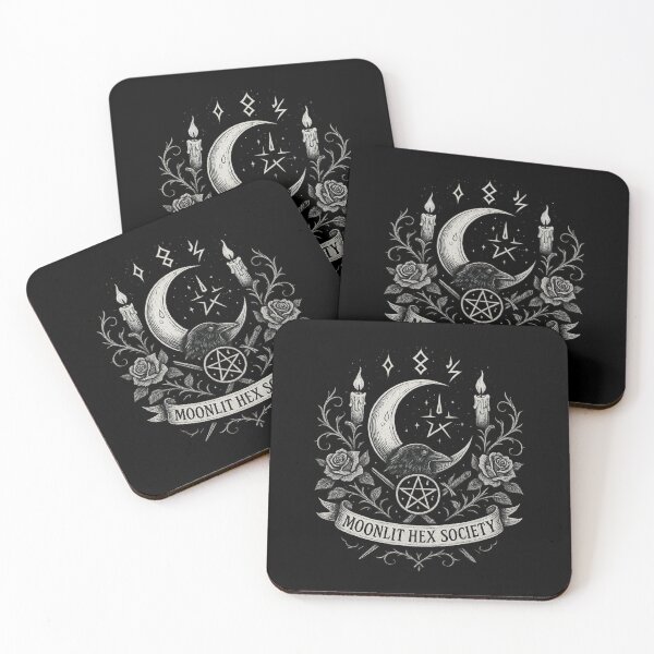 Item preview, Moonlit Hex Society Gothic Occult Illustration designed and sold by Pixelated Panic Co.