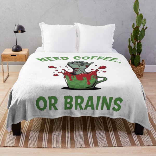 Item preview, "Need Coffee or Brains Zombie Mug" designed and sold by Moon2025.