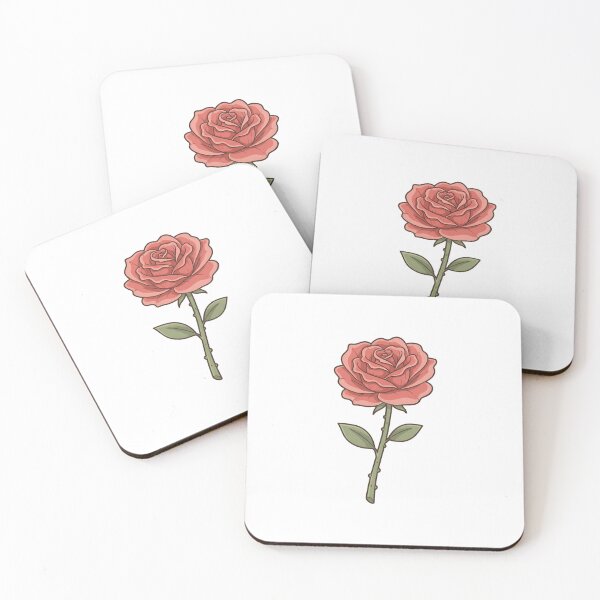 Item preview, Retro Single Rose Illustration | Vintage Floral Art designed and sold by pictranoosa.