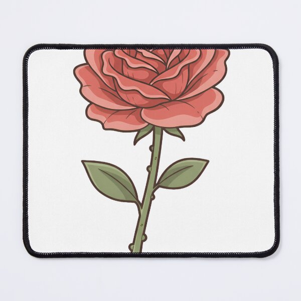 Item preview, Retro Single Rose Illustration | Vintage Floral Art designed and sold by pictranoosa.