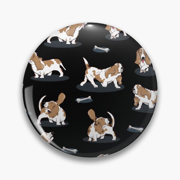 Item preview, Basset Hound Pattern designed and sold by ArtChicPastry.