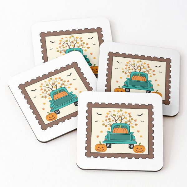 Item preview, Pumpkin Truck Halloween Stamp designed and sold by Got2BSnazzy.