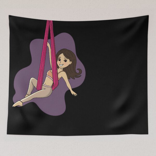 Item preview, Cute Aerial Sling Acrobat Girl  Cartoon Style designed and sold by ClothesMaaike.