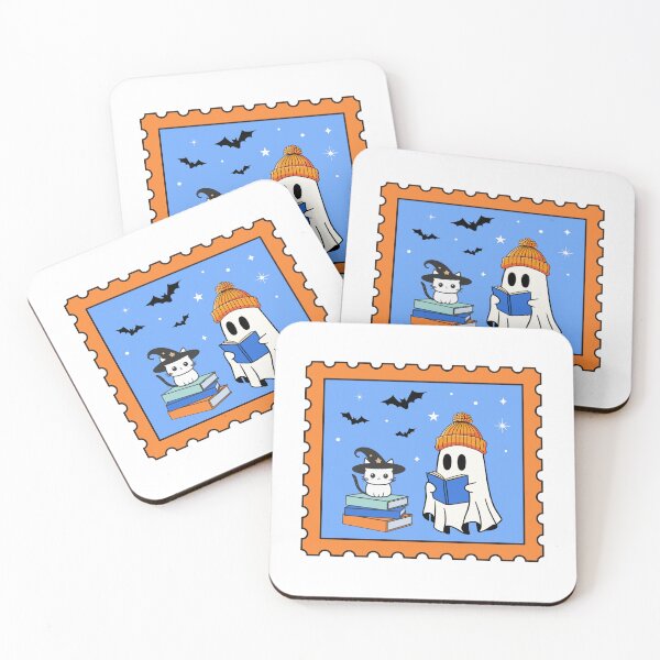 Item preview, Reading Ghost Halloween Stamp designed and sold by Got2BSnazzy.