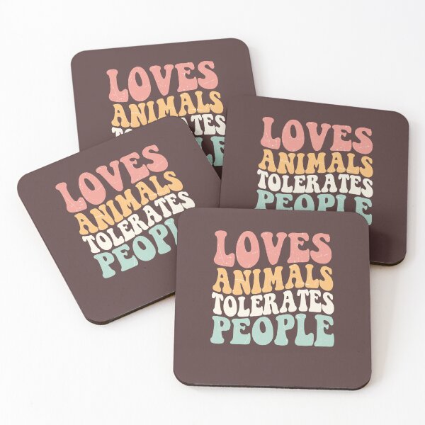 Item preview, Loves Animals Tolerates People – Funny Pet Lover Design designed and sold by Pawsomeprints59.