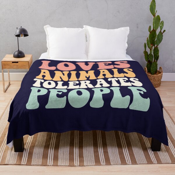 Item preview, Loves Animals Tolerates People – Funny Pet Lover Design designed and sold by Pawsomeprints59.