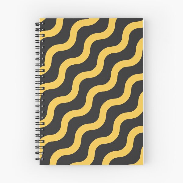 Item preview, Black and Yellow Wavy Lines designed and sold by FLATVAC STICKER.