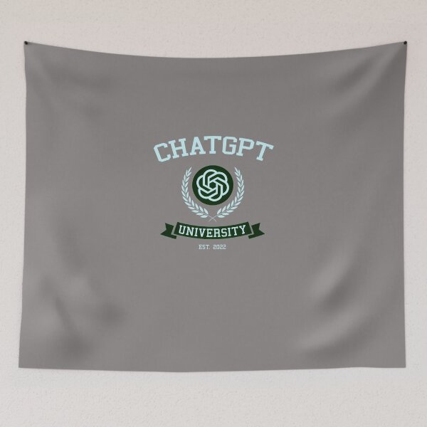 Item preview, CHATGPT-UNIVERSITY---FUNNY-SHIRT-GIFT-IDEA-CHATGPT-OPENAI-TECH-COLLEGEHUMOR-BIRTHDAY-GIFT-CHRISTMAS-GIFT-T-SHIRT designed and sold by MennieElliott.