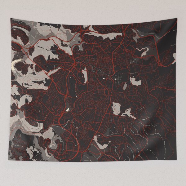 Item preview, Jerusalem City Map of Israel - Vector designed and sold by deMAP.