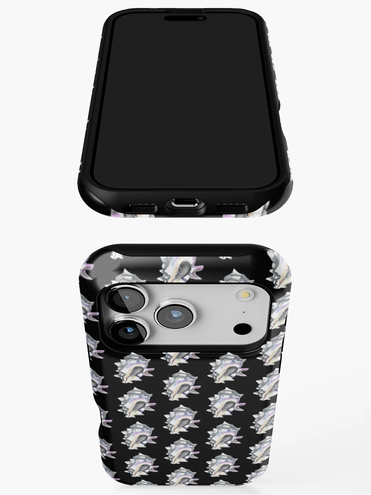 Thumbnail 3 of 4, iPhone Case, Blackground Shell designed and sold by Nomadicperina.