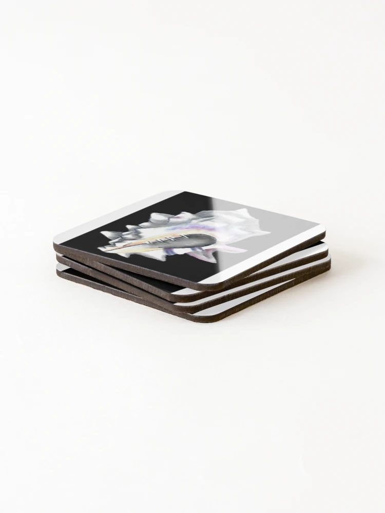 Thumbnail 4 of 5, Coasters (Set of 4), Blackground Shell designed and sold by Nomadicperina.