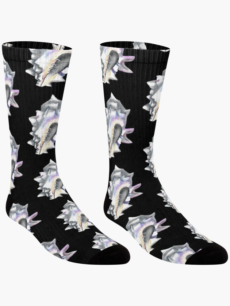 Thumbnail 3 of 5, Socks, Blackground Shell designed and sold by Nomadicperina.