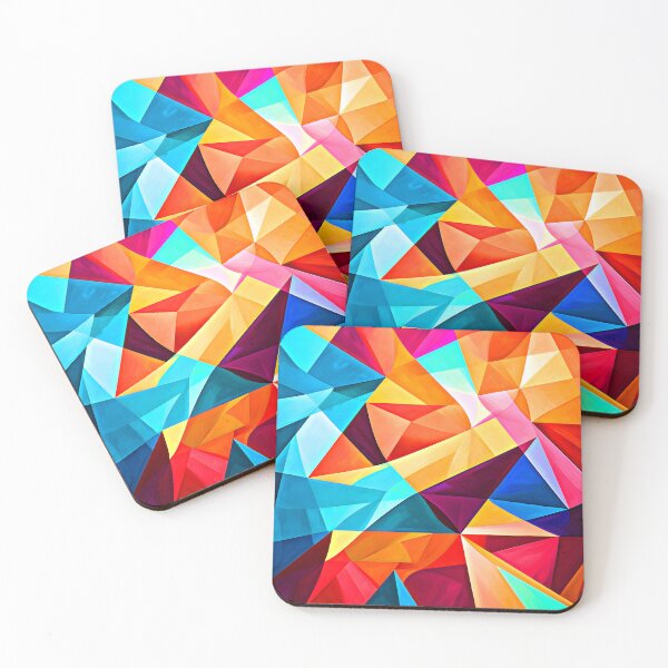 Item preview, Triangular Abstract Boldly Colorful Designs With Aesthetic Textures designed and sold by DEC02.