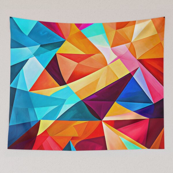 Item preview, Triangular Abstract Boldly Colorful Designs With Aesthetic Textures designed and sold by DEC02.
