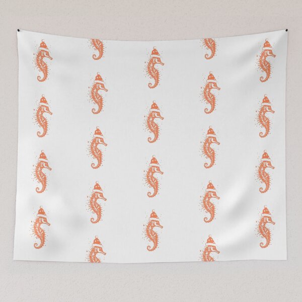 Item preview, Festive Seahorse Wonderland designed and sold by JollyCritters.