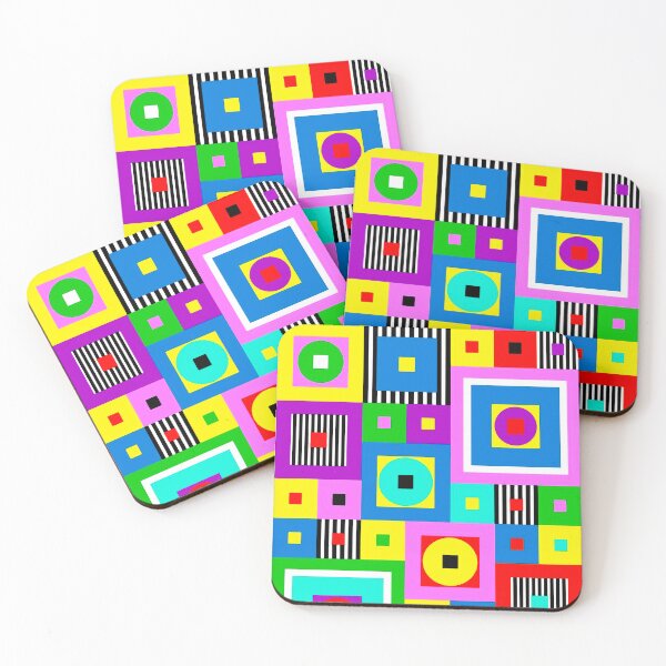 Item preview, Retro Geometric Quilt designed and sold by ViaARTfactory.