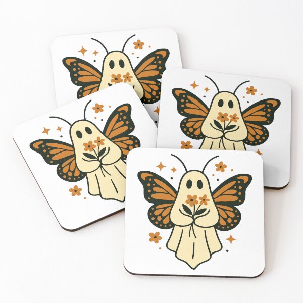Item preview, Cute Ghost Moth Butterfly Halloween Design designed and sold by Eh Plus Designs.