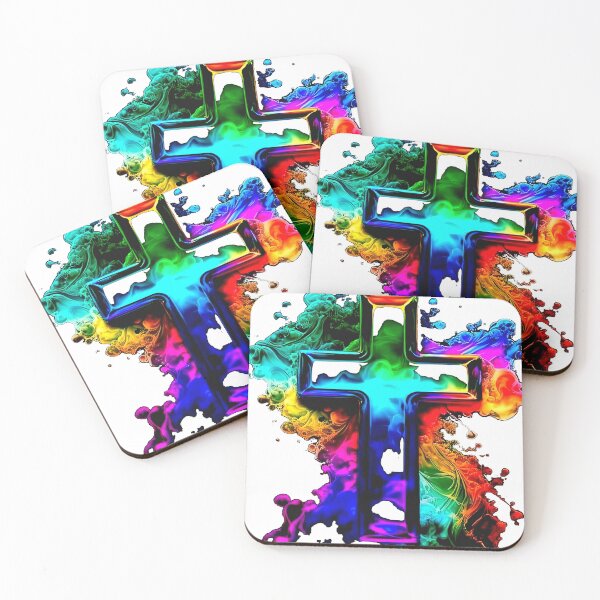 Item preview, Colorful cross designed and sold by RowenaKihn.