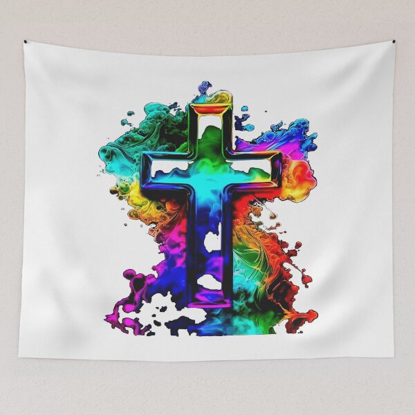 Item preview, Colorful cross designed and sold by RowenaKihn.