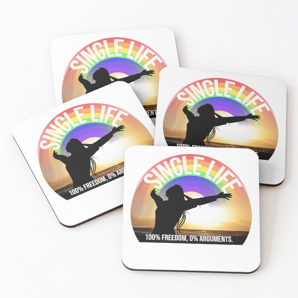 Item preview, Single Life: 100% Freedom, 0% Arguments – Funny Quote Design designed and sold by ArtsyExplorer.