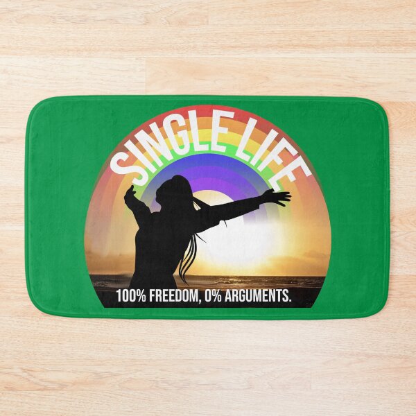 Item preview, Single Life: 100% Freedom, 0% Arguments – Funny Quote Design designed and sold by ArtsyExplorer.