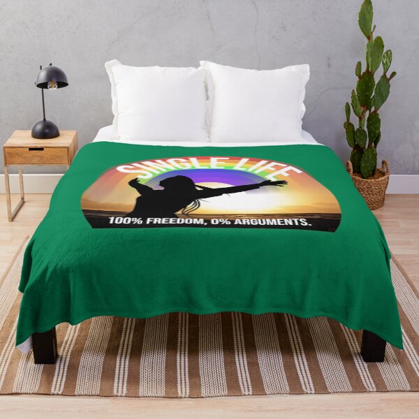Item preview, Single Life: 100% Freedom, 0% Arguments – Funny Quote Design designed and sold by ArtsyExplorer.