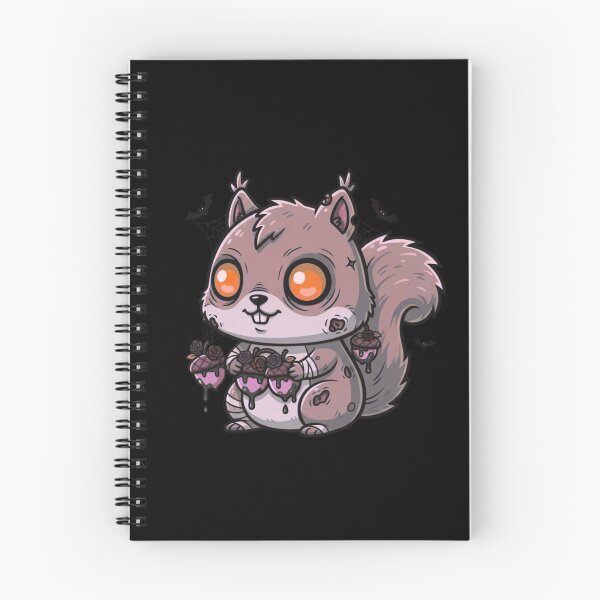 Item preview, Cute Zombie Squirrel Halloween Chibi with Roses Funny Design designed and sold by ColorSplash123.