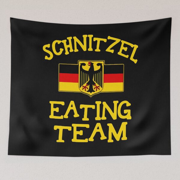 Item preview, Schnitzel-Eating Team designed and sold by StaceyJimmie.