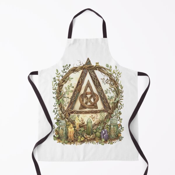 Item preview, Celtic Nature Altar – Herbal Magic and Knotwork Triangle Shrine designed and sold by CelticSoulShop.