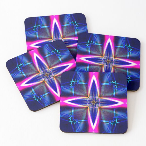 Item preview, Electric Crossroads – Neon Geometric Mandala designed and sold by JWJ Photographs.