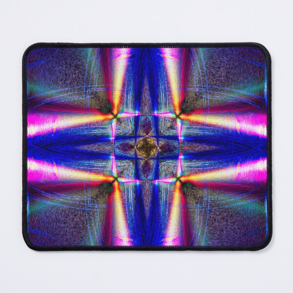 Item preview, Electric Crossroads – Neon Geometric Mandala designed and sold by JWJ Photographs.