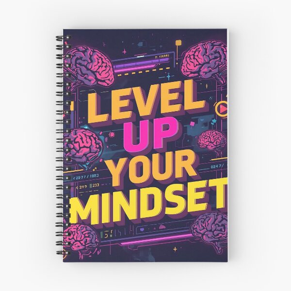 Item preview, Level Up Your Mindset – Gamer Motivation Typography designed and sold by Zeedseedshop.