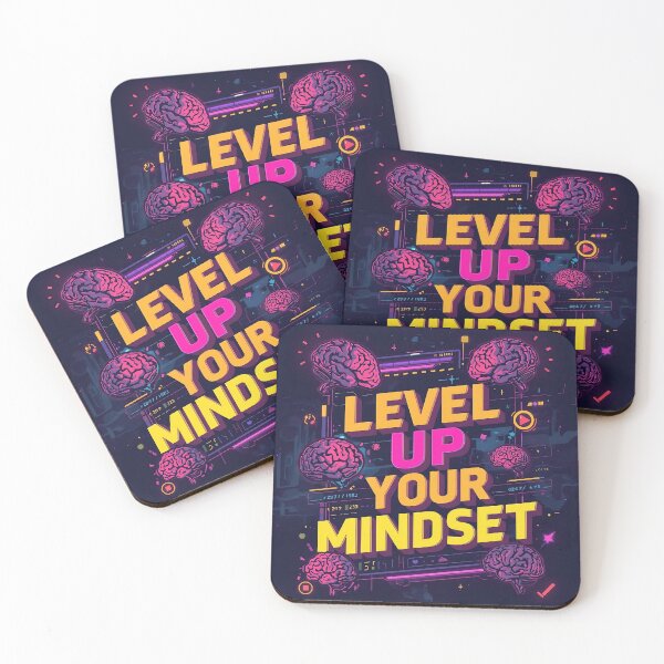 Item preview, Level Up Your Mindset – Gamer Motivation Typography designed and sold by Zeedseedshop.