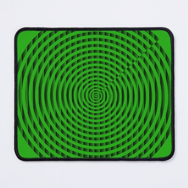 Item preview, Large textured spiral, green-black-gray, with green background designed and sold by Phiforge.